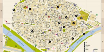 Газрын зураг, чөлөөт гудамжны зураг Seville испани