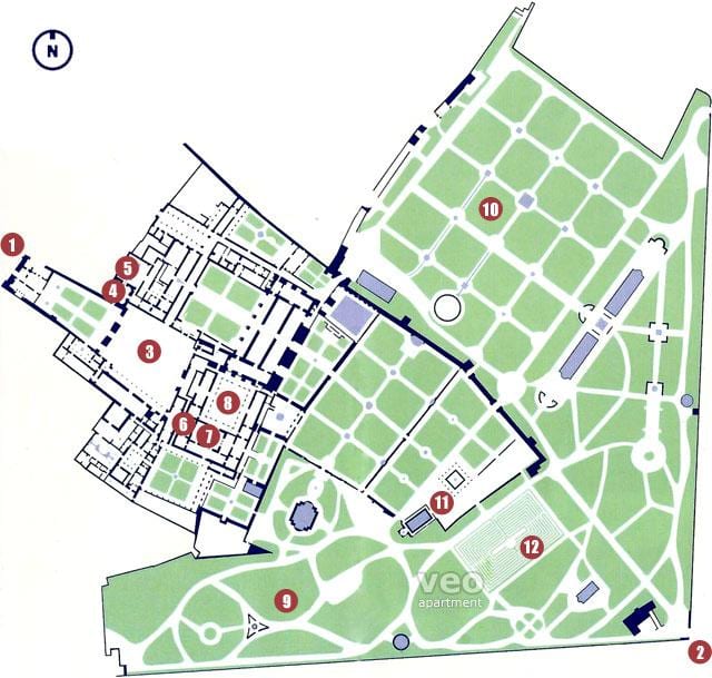 alcazar Seville газрын зураг