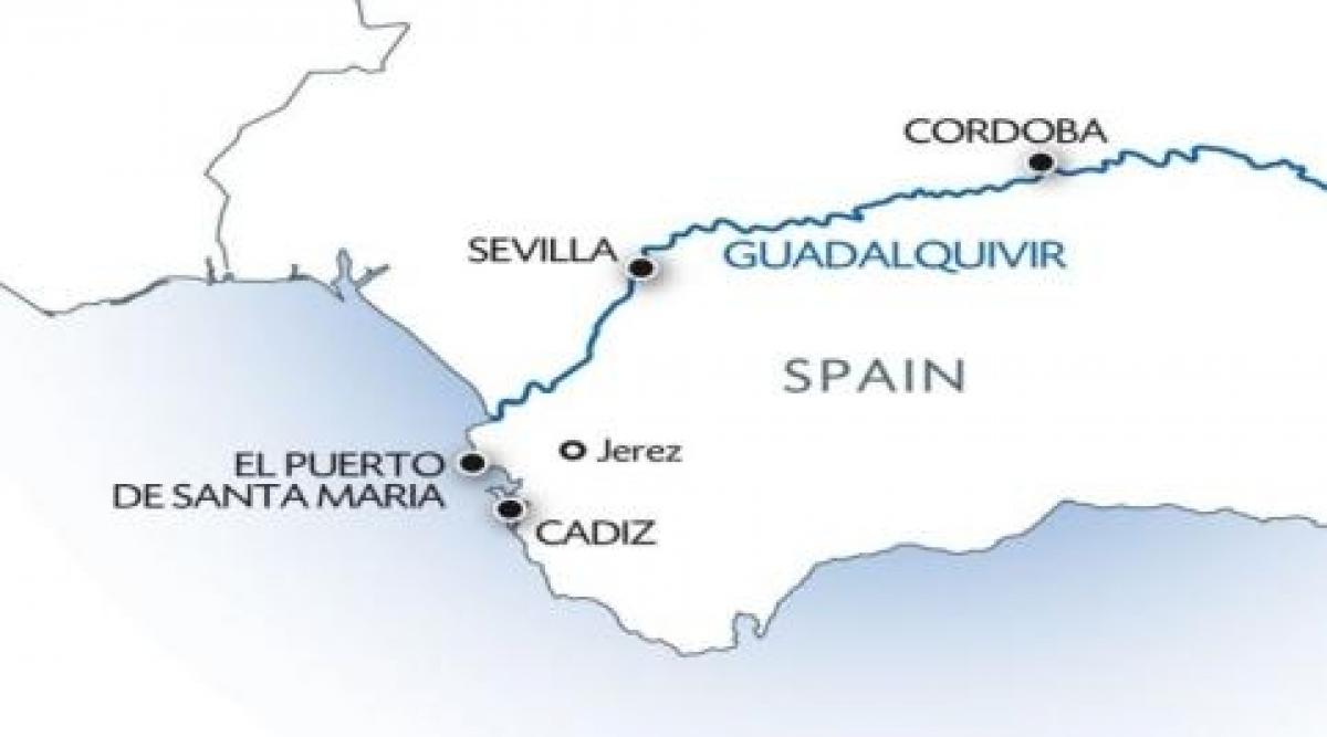 guadalquivir газрын зураг