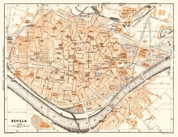 зураг нь хуучин хотын Seville испани