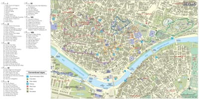 Seville хоттой газрын зураг