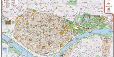 Хотын газрын зураг Seville испани